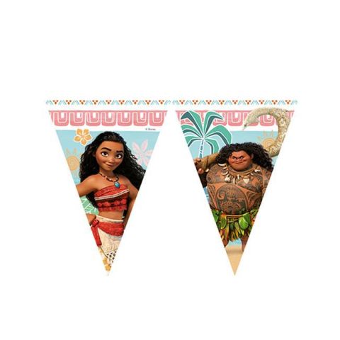 Moana Klasik Üçgen Bayrak / Flama Set