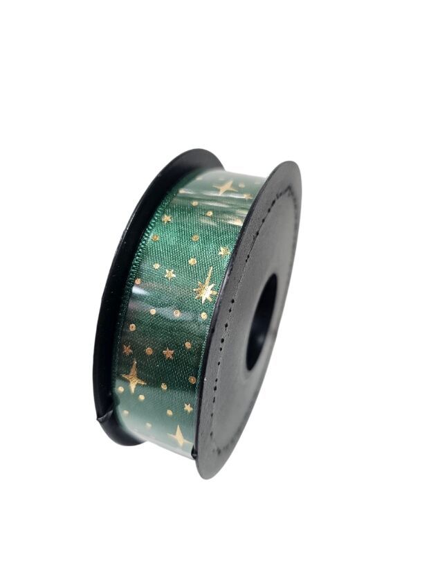 2 Cm (20 Mt.) Yıldızlı Saten Kurdele