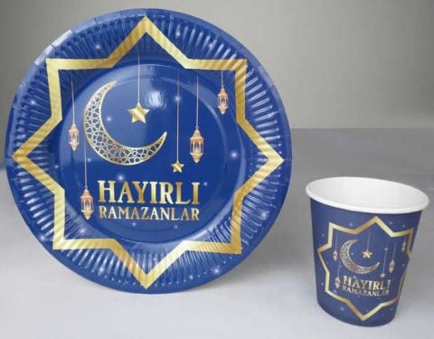8 Lİ KARTON TABAK HAYIRLI RAMAZANLAR