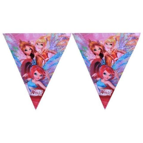 Winx Powerment Klasik Üçgen Bayrak / Flama