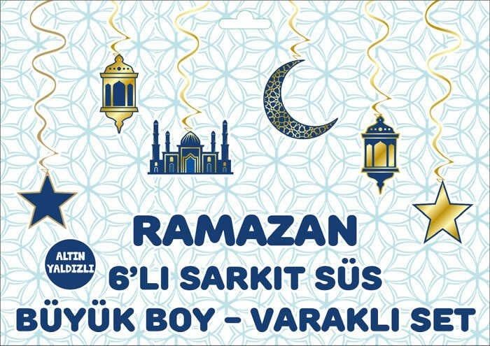 6 LI SARKIT VARAKLI SÜS RAMAZAN FİGÜR BÜYÜK