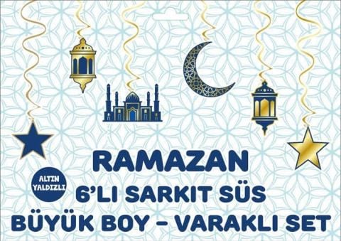 6 LI SARKIT VARAKLI SÜS RAMAZAN FİGÜR BÜYÜK