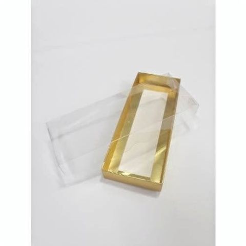 6x16x2 Cm Altı Karton, Üstü Asetat/Şeffaf Kapaklı dikdörtgen Kutu 25 li