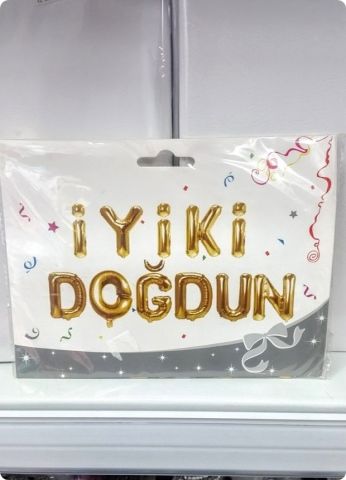 35 Cm ''İyiki Doğdun'' Yazılı Folyo Balon Set