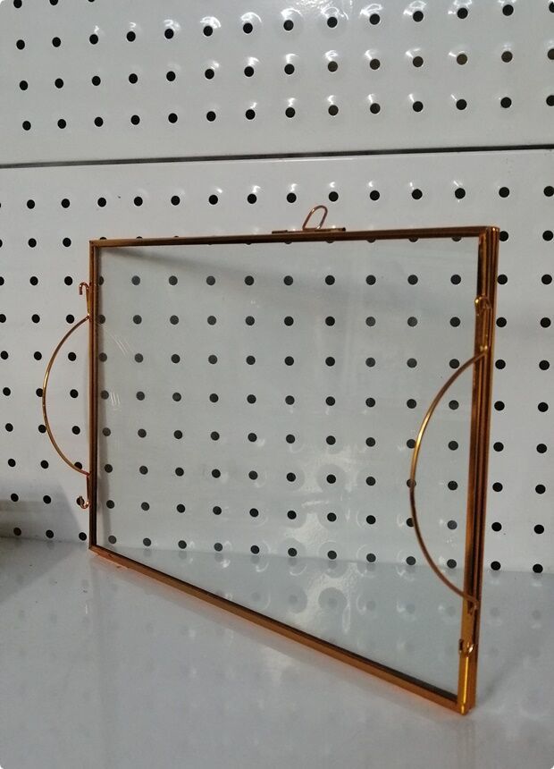 Çift Katlı Metal Kenar Tepsi