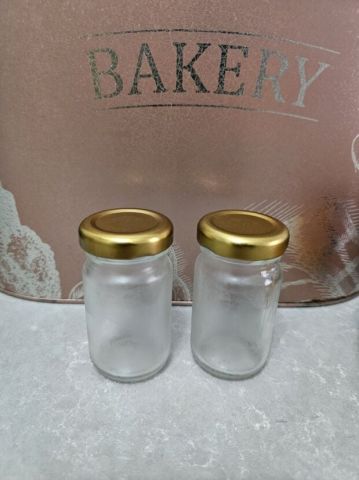 Gold Kapaklı Cam kavanoz (67 cc)