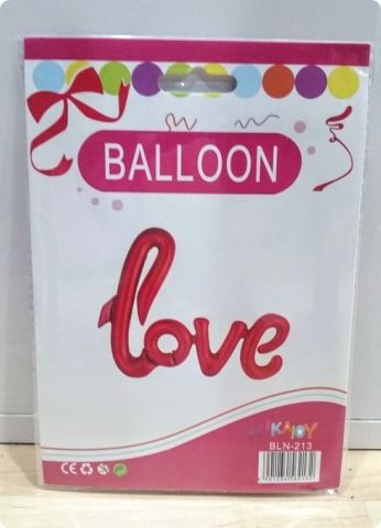 Love Yazılı Folyo Balon