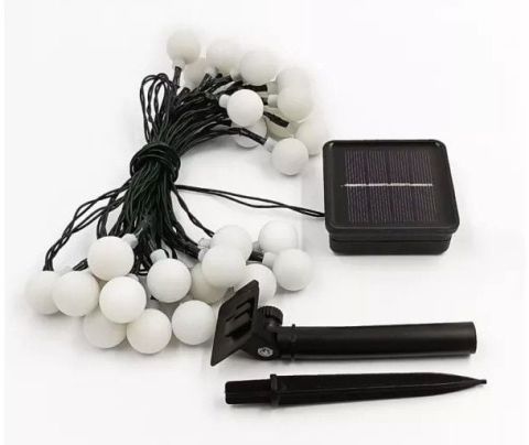 Solar 5 mt 28 Led Top Gün Işığı Siyah Kablolu