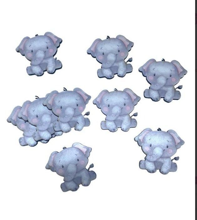 Uv Baskılı Fil Ahşap Süs(4*4cm)
