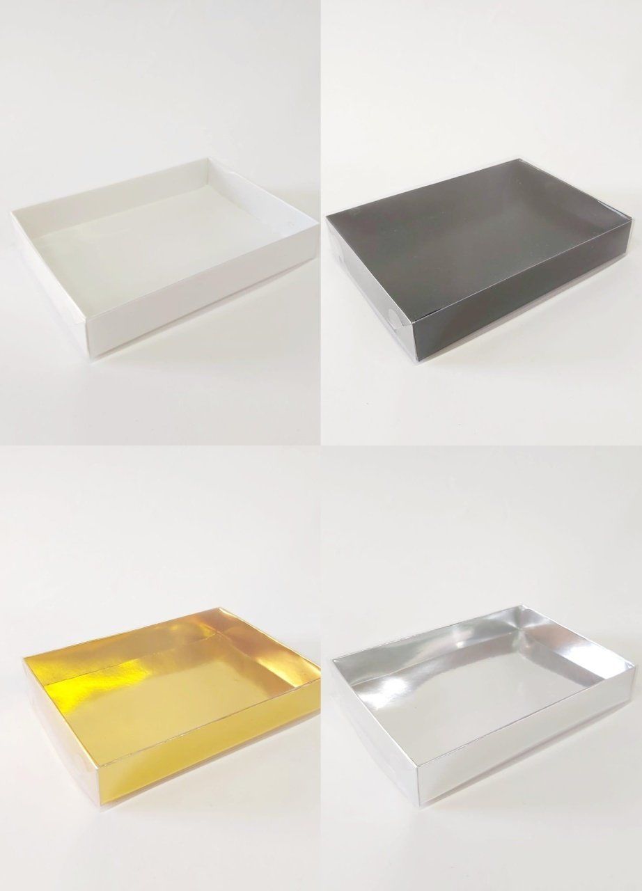 15x11x3 Altı Karton Üstü Asetat Kutu 20 li