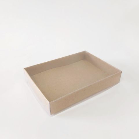 15x11x3 Altı Kraft Karton Üstü Asetat Kutu