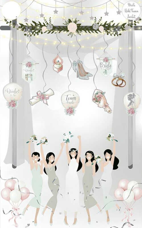 SÜS SARKIT BRIDE TO BE 10 LU SET GÜMÜŞ PK:10