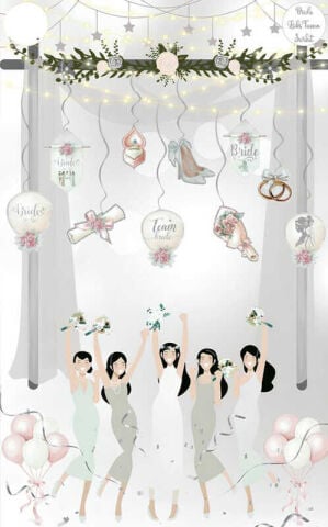 SÜS SARKIT BRIDE TO BE 10 LU SET GÜMÜŞ PK:10