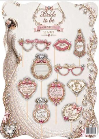 KONUŞMA BALONU BRIDE TO BE 10 LU SET PK:10