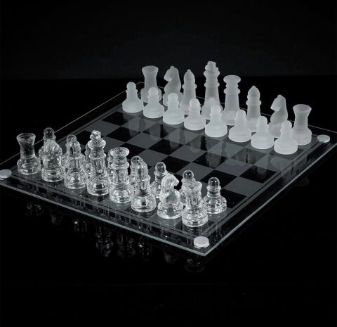 Cam Satranç Takımı 25*25 cm