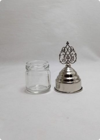 20 li Metal Güneş Tepelikli Cam Kavanoz