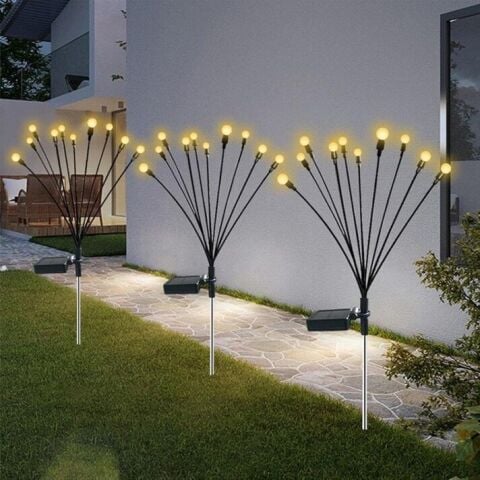 2'li Solar Bahçe Aydınlatması 8 Ledli 2 Modlu RGB