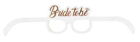 8 Lİ GÖZLÜK MASKE VARAKLI BRIDE TO BE ROSE