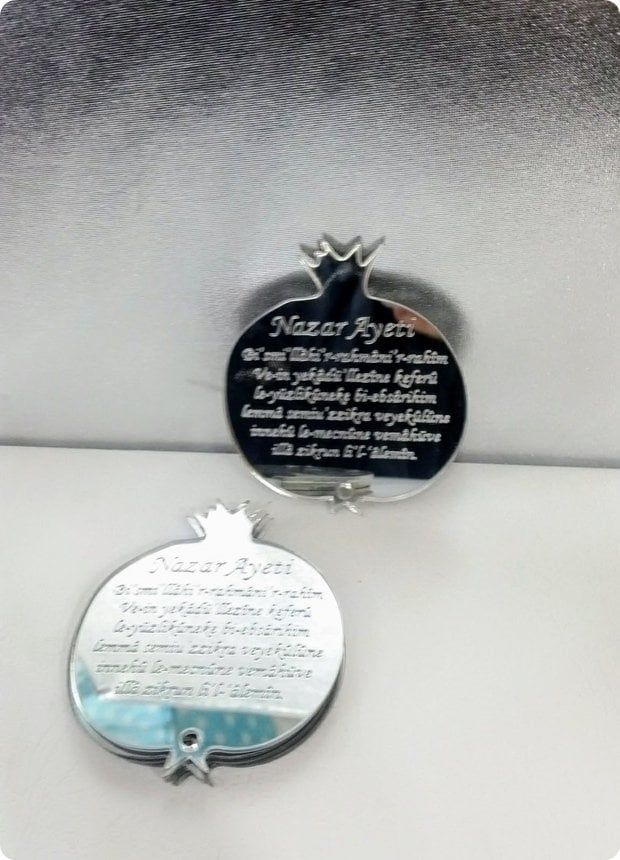 Pleksi Ayna Ayetli Bereket narı (Lazer kesim)