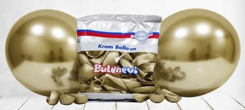 BALON KROM PARLAK 12 İNC ALTIN PK:50 KL:30