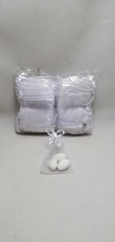 100 lü Mini Büzgülü Tül Kese 5x7 cm