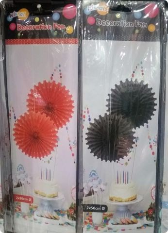 İkili Yelpaze Kına Süs 50 cm