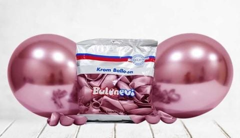 BALON KROM PARLAK 6 İNC PEMBE PK:50 KL:40