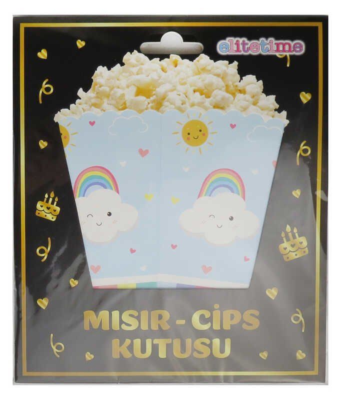 8 Lİ GÖKKUŞAĞI MISIR CİPS KUTUSU