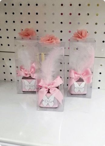 12 li Süslü Pleksili 50 cc Bambu koku şişesi