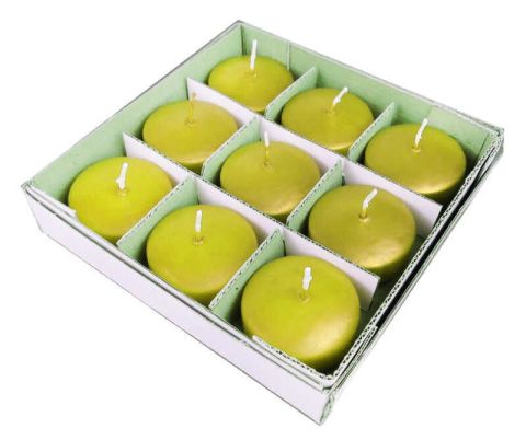 9 LU MUM TEALIGHT YÜZEN MUM ALTIN