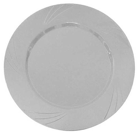 6 LI TABAK KRİSTAL MİKA 22,5 CM GÜMÜŞ