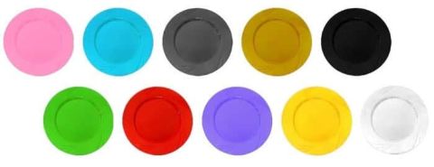 6 LI TABAK KRİSTAL MİKA 22,5 CM PEMBE