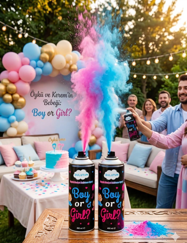 CİNSİYET BELİRLEME SPREY MAVİ PK:400 ML KL:24