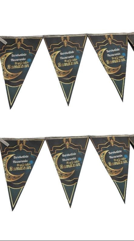 Hoşgeldin Ramazan Üçgen Flama