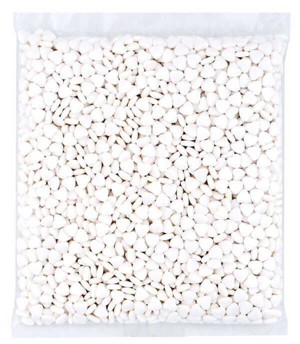 1 KG ŞEKER KALPLİ MEYVE AROMALI DRAJE BEYAZ
