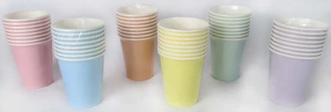 BARDAK KARTON MAKARON PEMBE 8 OZ PK:8 KL:300