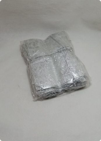 100 lü 12X14 Cm Desenli Büzgülü Çerezlik Tül Kese / Kına Kuruyemişlik