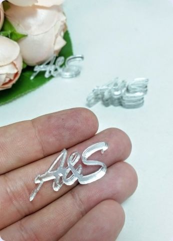 100 Adet El yazısı Akrilik Pleksi Ayna Bitişik Harfler