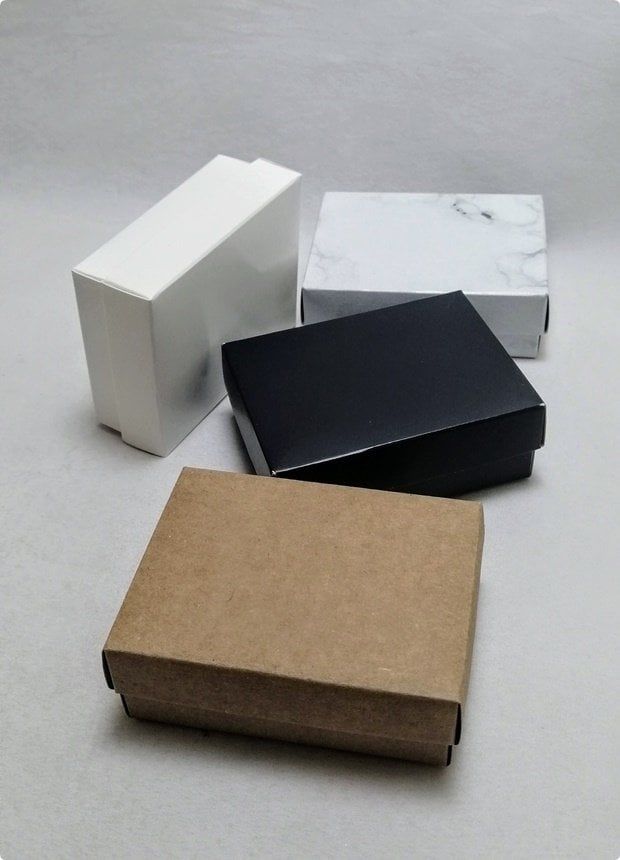 30 Lu (8x6x3 Cm) Süngerli Karton Takı Kutuları