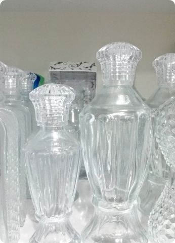 Vazo Cam kolonya şişesi (Büyük Boy)