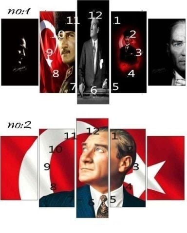 5 li Tablo & Duvar Saati(100*60cm)