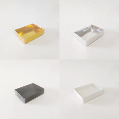 11x8x3 cm Altı Karton Üstü Asetat Kutu