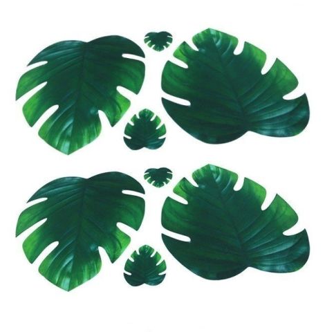 Pvc Yaprak Amerikan Servisi & Bardak Altlığı seti 4 lü Set