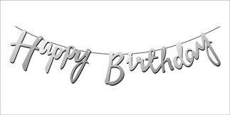 FLAMA HAPPY BRITHDAY METALİZE GÜMÜŞ
