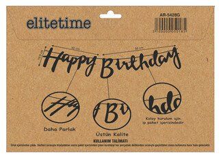 FLAMA HAPPY BRITHDAY METALİZE GÜMÜŞ