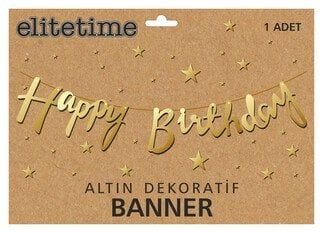 FLAMA HAPPY BRITHDAY METALİZE ALTIN