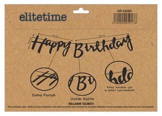 FLAMA HAPPY BRITHDAY METALİZE ALTIN