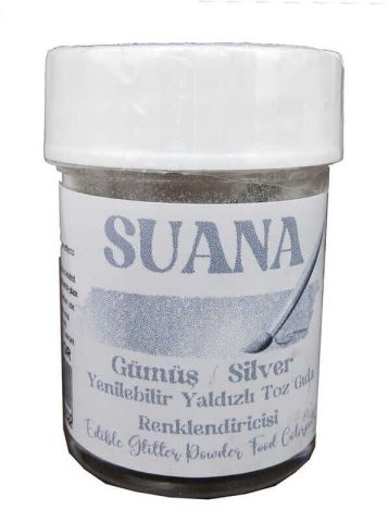 GIDA BOYASI YENİLEBİLİR SİMLİ YALDIZLI GÜMÜŞ 5 GR
