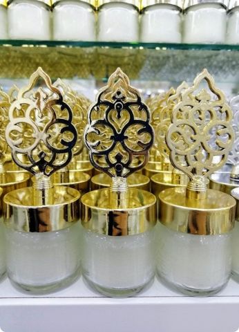 20 li Pvc Tuğra Tepelikli Mumlu Cam Kavanoz