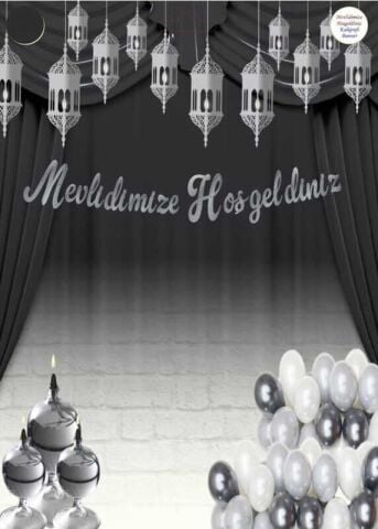 FLAMA MEVLİDİMİZE HOŞGELDİNİZ SET GÜMÜŞ PK:1